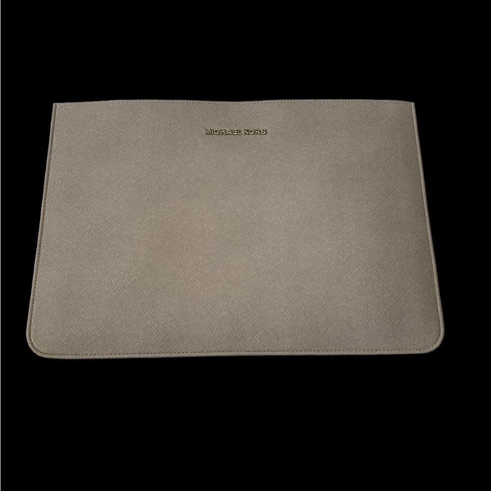 Michael Kors Tablet Case in Silver Leather